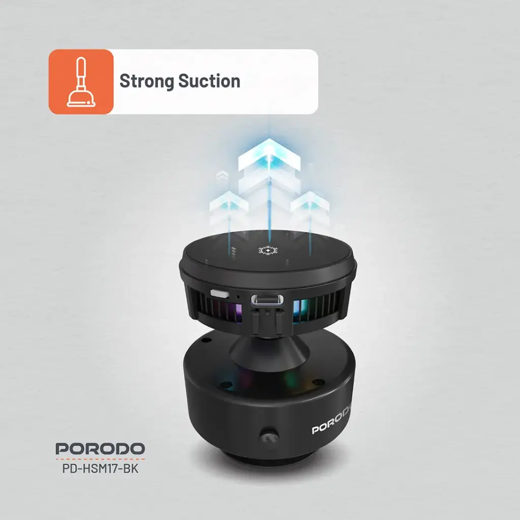 هولدر مگ‌سیف، وکیومی و فن خنک کننده پرودو مدل PD-HS17 - مشکی